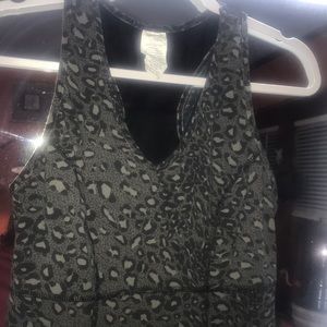 Danskin Cheetah Print Mesh Racerback Workout Tank